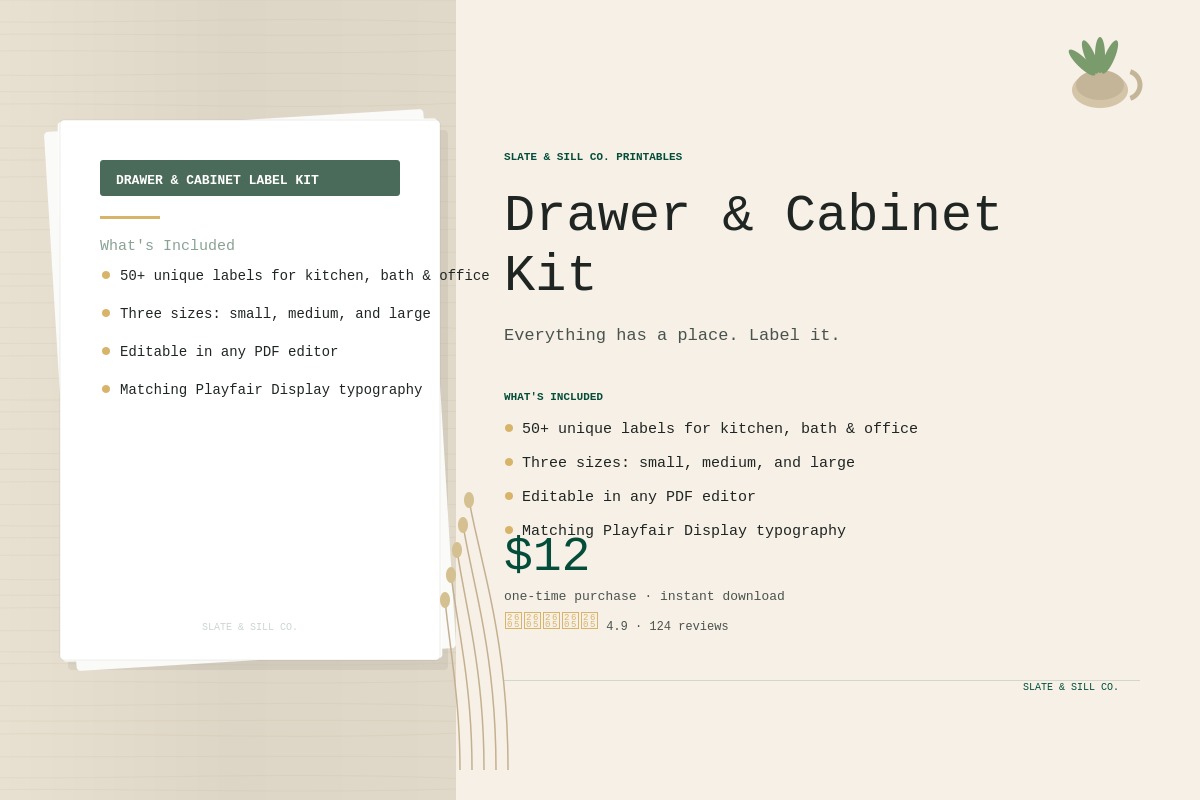 Drawer & Cabinet Label Kit preview